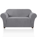 Princedeco Stretch Loveseat Sofa Cover Slipcover Couch Cover For 2 Cushion Sofa Washable Sofa Cover For Pets Friendly Furniture Protector Covers With Non Slip Bottom(Loveseat, Dove)