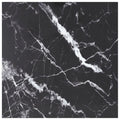 vidaXL Tempered Glass Table Top with Black Marble Design, 27.6"x27.6" Square, Durable, Easy-to-Clean, Lightweight, Perfect for Dining and Coffee Tables