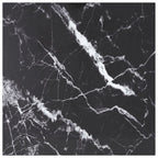 vidaXL Tempered Glass Table Top with Black Marble Design, 27.6"x27.6" Square, Durable, Easy-to-Clean, Lightweight, Perfect for Dining and Coffee Tables