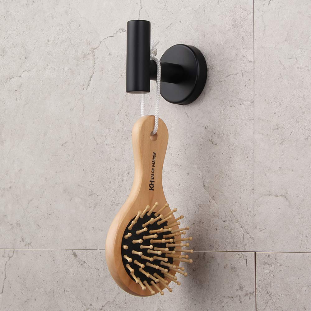 Bathroom Hardware Accessories Sets Black Matte Sus304 Stainless Steel Bath Shower Set 3-Pieces(Robe Hook Toilet Paper Holder Tow