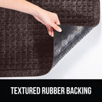 Gorilla Grip Ultra Absorbent Moisture Guard Doormat, Absorbs Up To 6 Cups Of Water, Stain And Fade Resistant, Spiked Rubber Backing, All Weather Mats Capture Dirt, Indoor Outdoor, 47X35, Coffee
