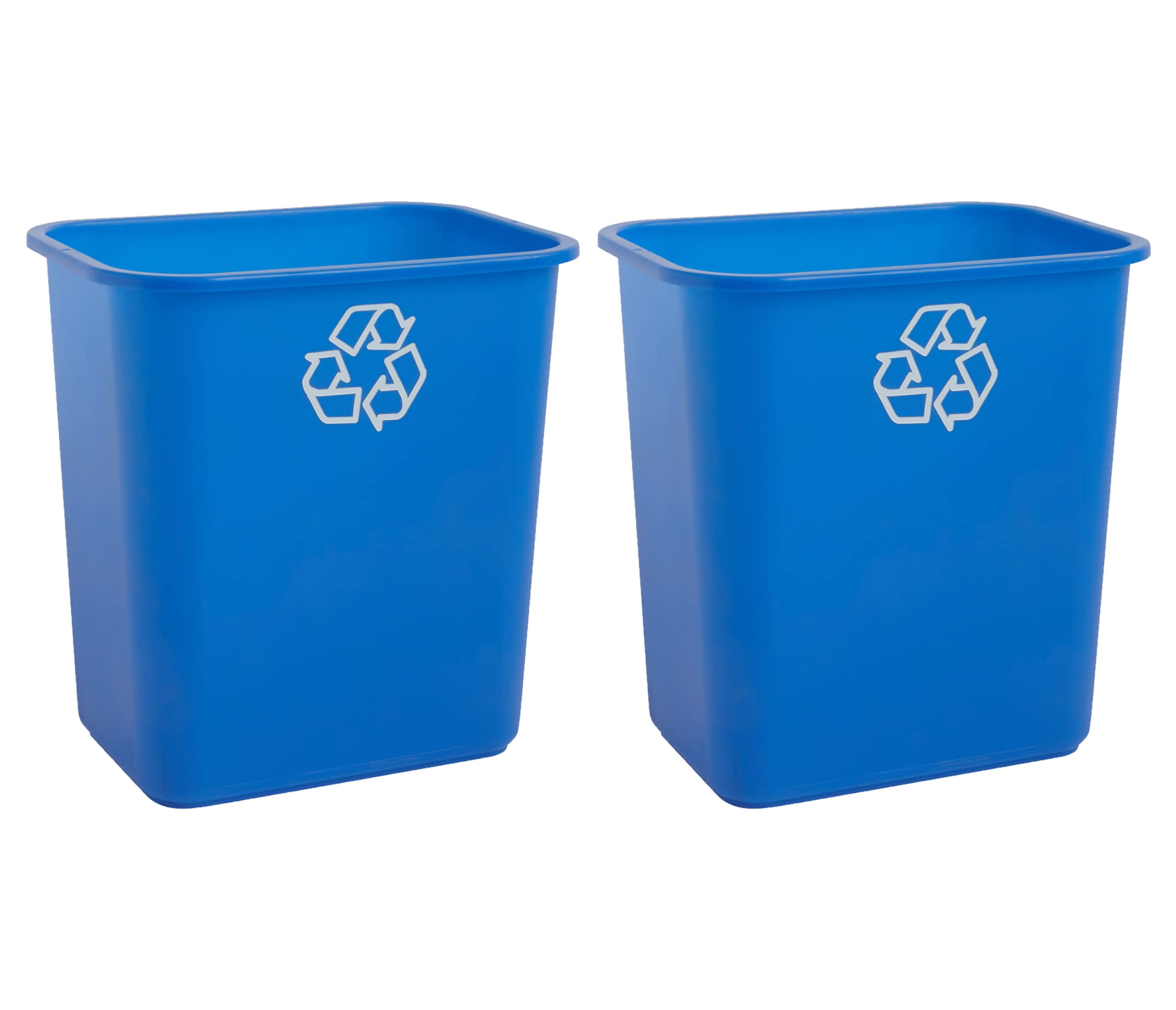 United Solutions 7 Gallon / 28 Quart Space Saving Recycling Bin, Fits Under Desk and Small, Narrow Spaces in Commercial, Kitchen