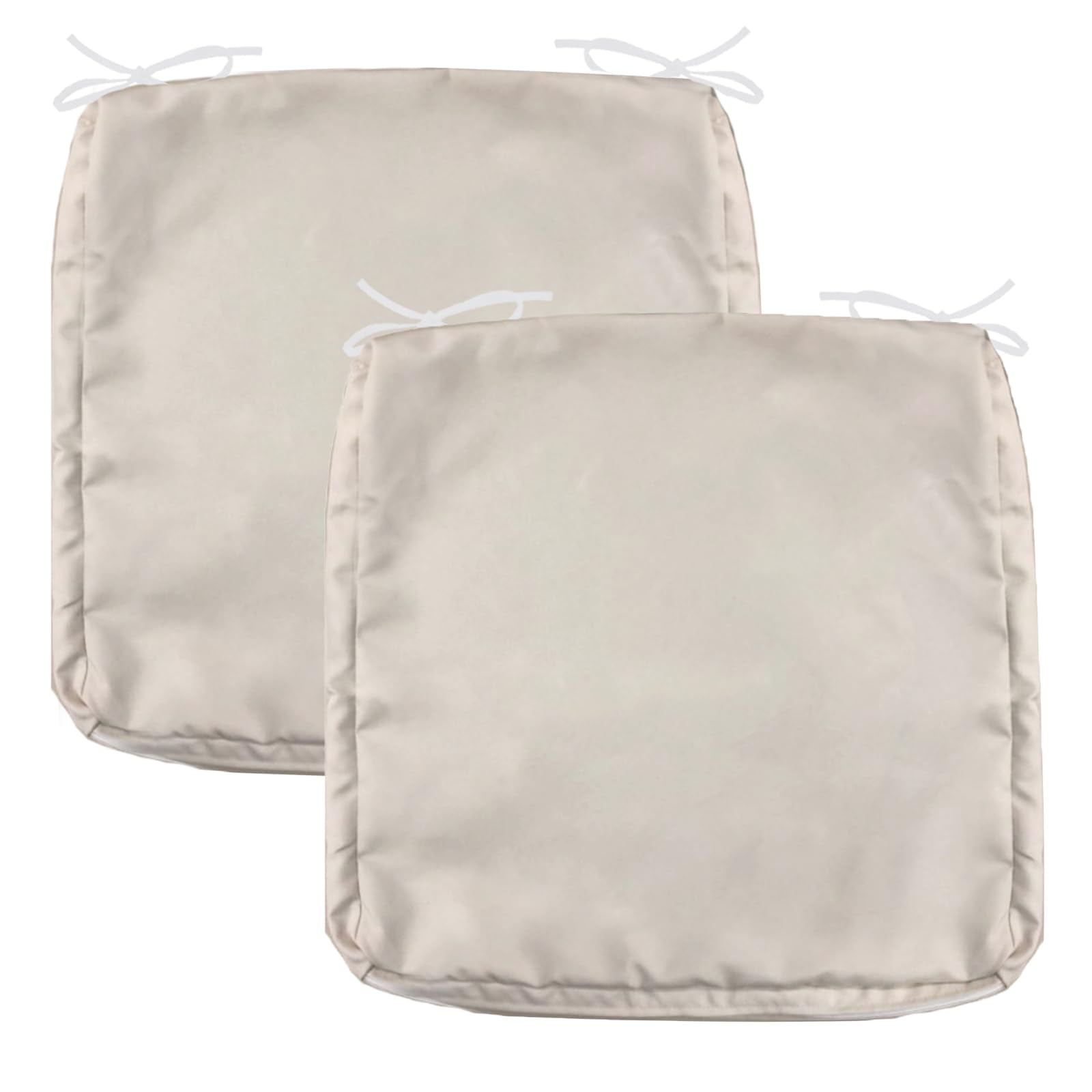 Flymei Patio Cushion Covers 18X18X2 Waterproof Outdoor Cushion Cover Replacement 2Packs Outdoor Seat Cushion Slipcover For Ratta