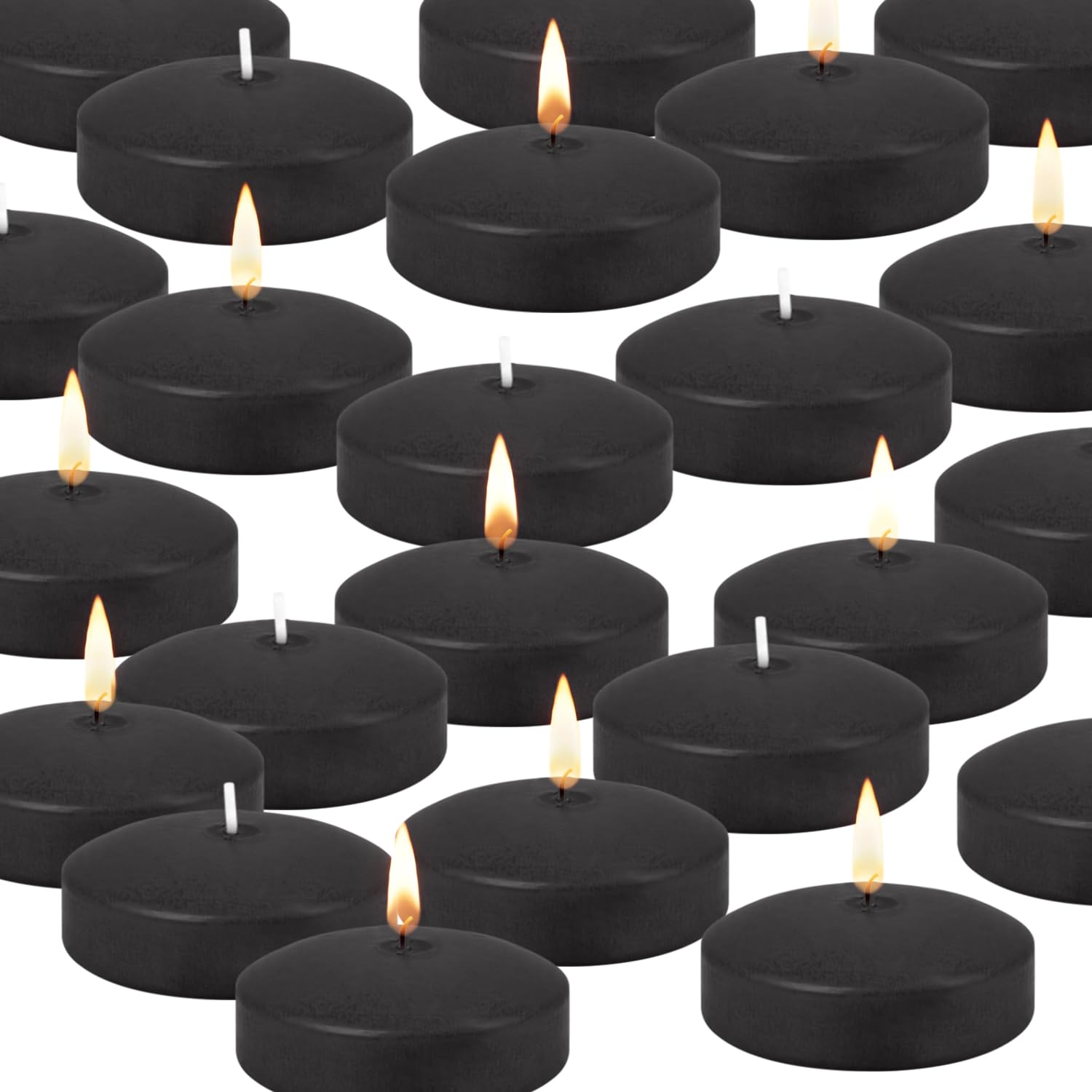 Royal Imports Floating Candles, Unscented Dripless Wax Discs, for Centerpieces, Wedding, Party, Holiday, Made in USA (Pack of 12
