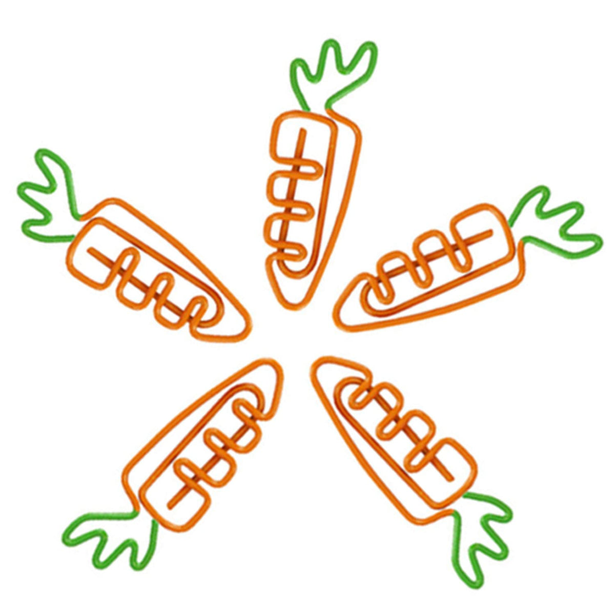 Yyangz 20Pcs Cute Fruit Carrot Cartoon Radish Note Clip Clips Cute Paper Clips Office Stationery School Useful Children Great Bi