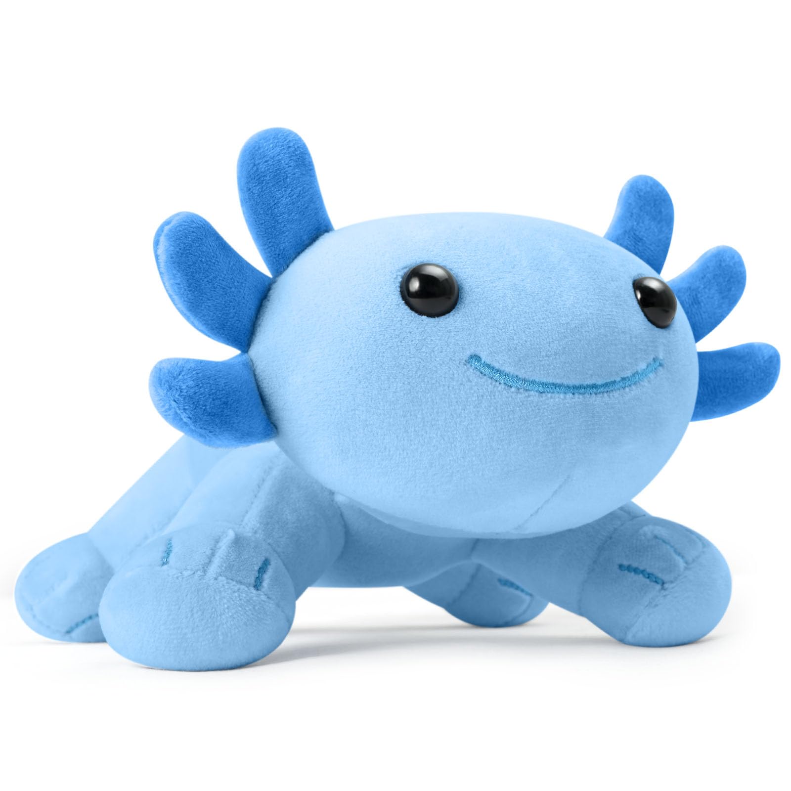 Reuclothim Axolotl Plush Toy, Soft Cute Axolotl Stuffed Animal, Kids Plushie Pillow Doll. Blue