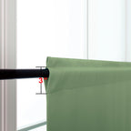 Koufall Kitchen Curtains 18 X 30 Inch Length,Not See Through Blackout Window Curtain Panels For Bathroom,Sage Green