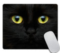 Amcove Mousepad With Cute Black Cat Face Desk Accessories Mousepad Cute Desk Decor Mousepad Funny Cat Print Black Mousepad Offic