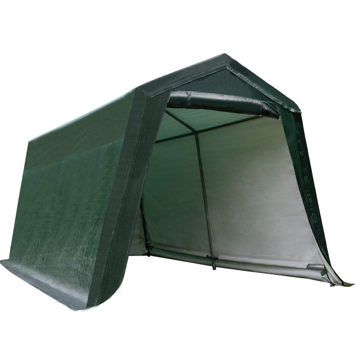 Tangkula 10 Ft X 10 Ft Outdoor Storage Shelter, Patio Storage Tent, Enclosed Carport Shed W/All-Steel Metal Frame And Waterproof