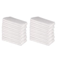 DG Collections Flour Sack Dish Towels for Kitchen, Set of 24 (27 x 27 Inches), Multi-use White Kitchen Towels, 100% Cotton, High