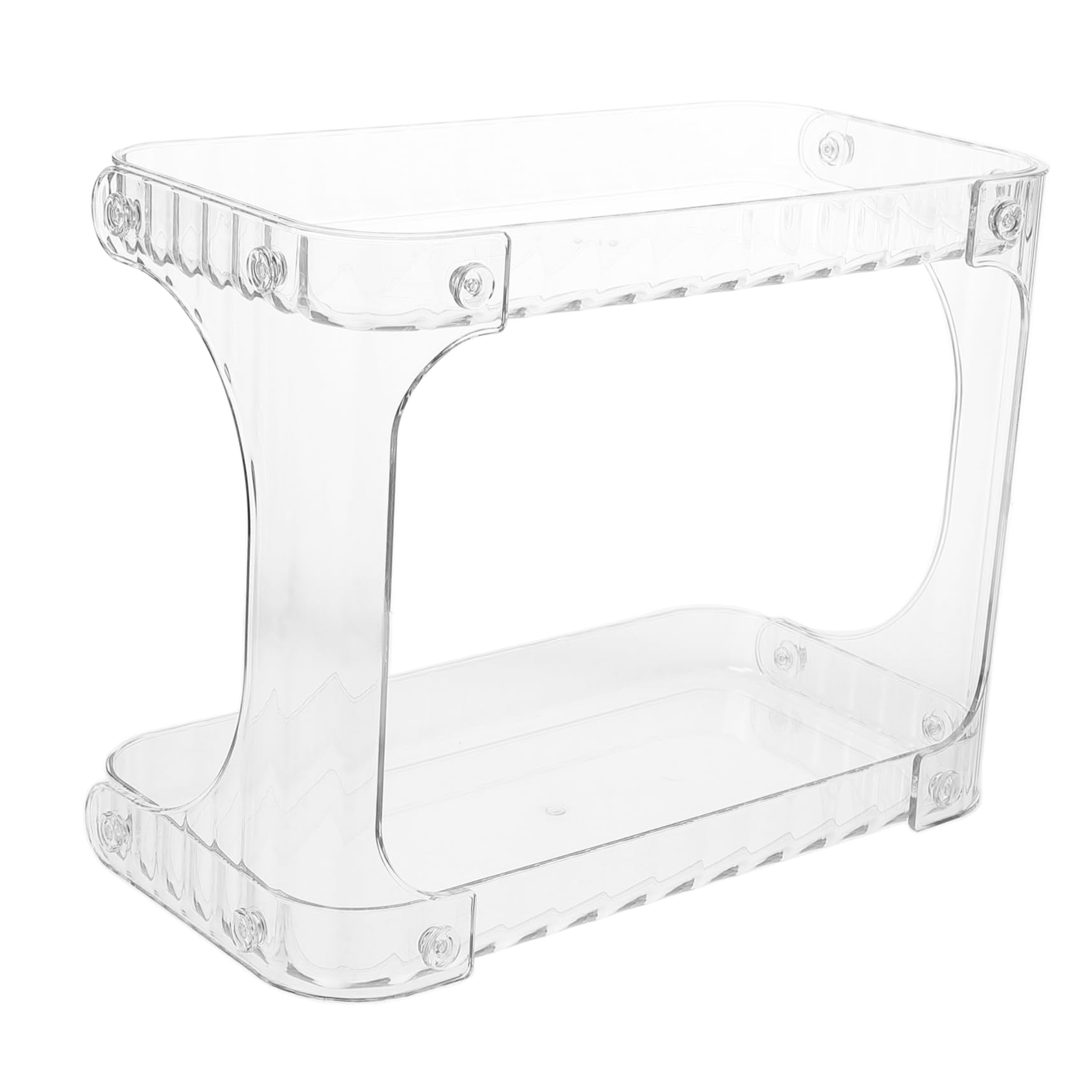 Zerodeko Bathroom Organizer Double Counter Shelf For Toiletries Cosmetics Stylish Corner Storage For Bathroom Kitchen Sleek Desi