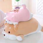 Shiba Inu Dog Plush Pillow, Soft Cute Corgi Stuffed Animals Doll Toys Gifts For Valentine, Christmas, Birthday, Bed, Sofa Chair