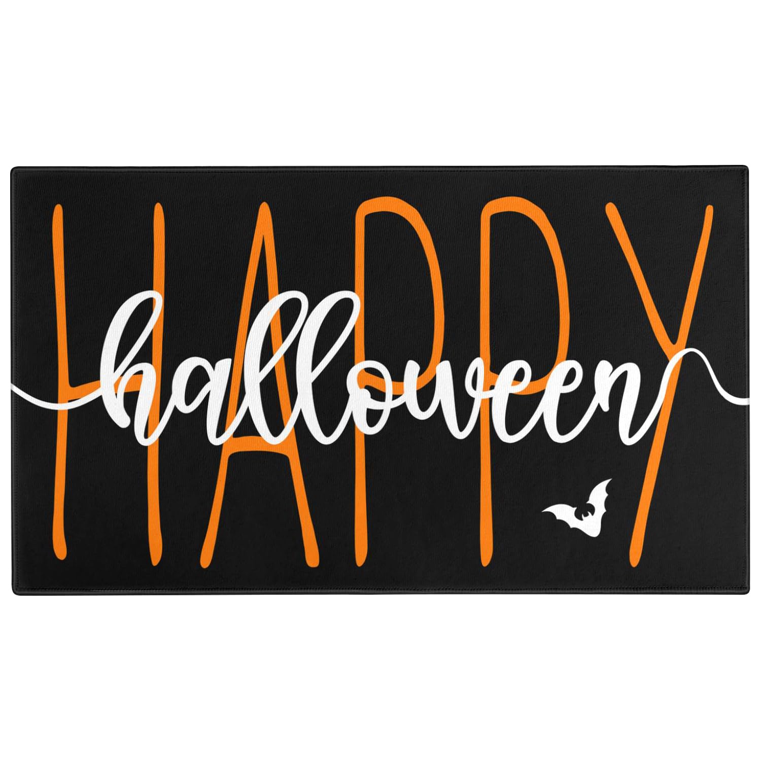 Xsinufn Halloween Door Mat,Happy Halloween Outdoor Mats For Front Door,Halloween Indoor Entrance Non-Slip Doormat,Halloween Entr