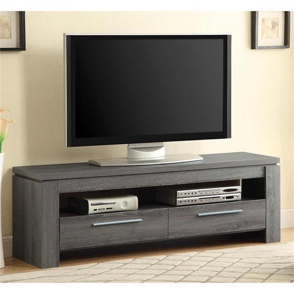 Coaster Furniture 2-Drawer TV Console Weathered Grey 701979