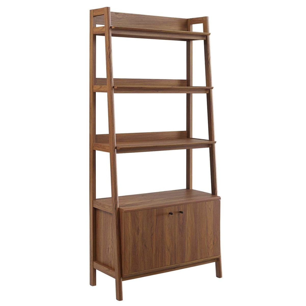 Modway 33&Quot; Bookshelf Display Case In Walnut