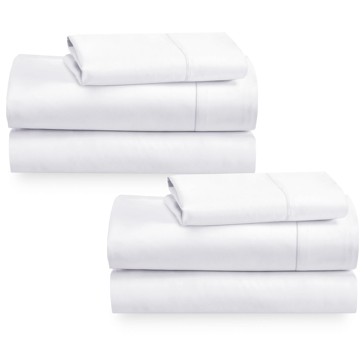 California Design Den 2-Pack Twin Xl Sheet Sets Cotton - 400 Thread Count 100% Cotton Sateen - Soft, Breathable & Cooling Sheets