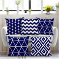 Ship Smart Soft Fabric Designer Decorative Printed Cushion Cover Decorations For Sofa Living Room Set Of 5 16 X 16 Inch Multi (M