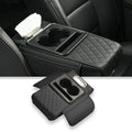Car Center Console Cover With Storage Box, Universal Leather Armrest Cushion For Car, Center Console Organizer With Cup Holder, 
