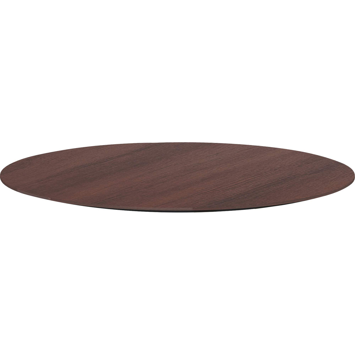 Lorell Knife Edgebanding Round Conference Tabletop Table Top, 42&quot;, Espresso