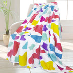 Hseec Throw Blanket Fleece Cozy Blankets & Throws Soft Throw Blankets For Couch