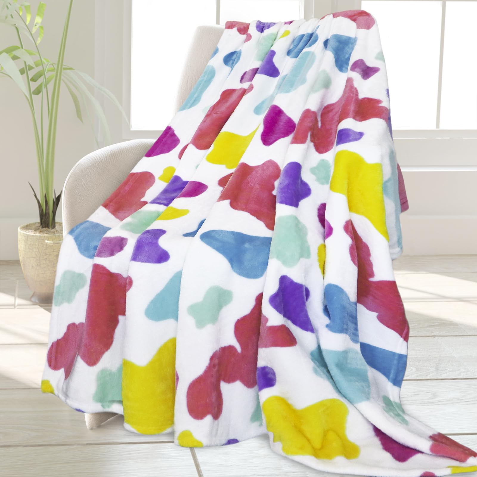 Hseec Throw Blanket Fleece Cozy Blankets & Throws Soft Throw Blankets For Couch