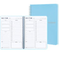 Trees Hourly Daily Planner Undated With To-Do List, Meals, Notes,Appointment Planner Book 10' X 7.3', Flexible Pvc Cover,Twin-