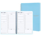 Trees Hourly Daily Planner Undated With To-Do List, Meals, Notes,Appointment Planner Book 10' X 7.3', Flexible Pvc Cover,Twin-
