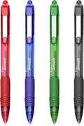 Zebra Z-Grip Smooth - Retractable Ballpoint Pen - Pack Of 4 - Black, Blue, Red And Green