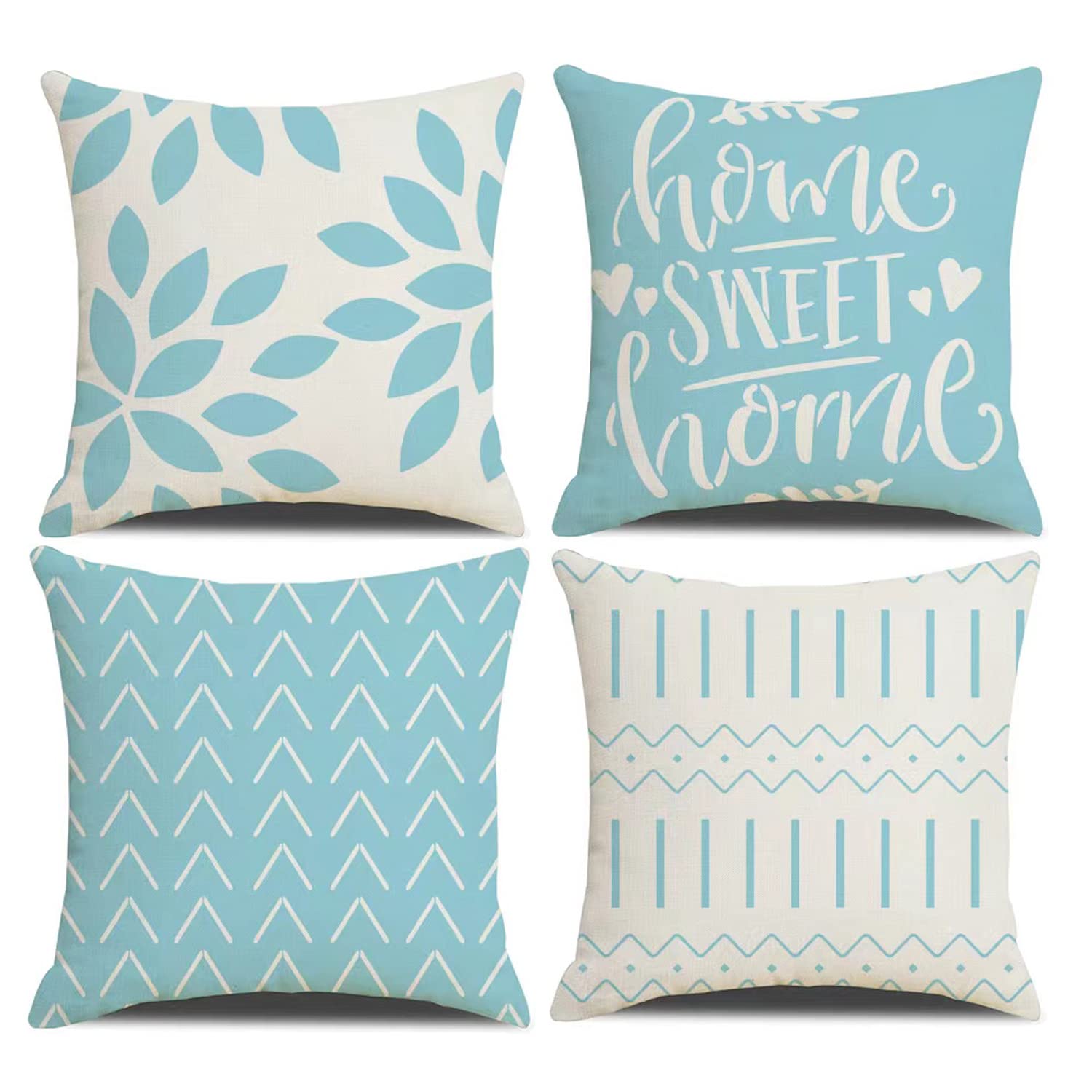 Throw Pillow Covers 20X20 Inch, Pillow Covers 20X20,Squar Pillow Covers Set Of 4 Boho Modern Farmhouse Neutral Decorative Pillow