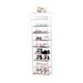 Jucaifu Stackable Small Shoe Rack, Entryway, Hallway And Closet Space Saving Storage And Organization (10-Tier, Green)