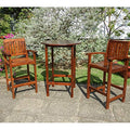 International Caravan Highland 3-Piece Bar-Height Bistro Set