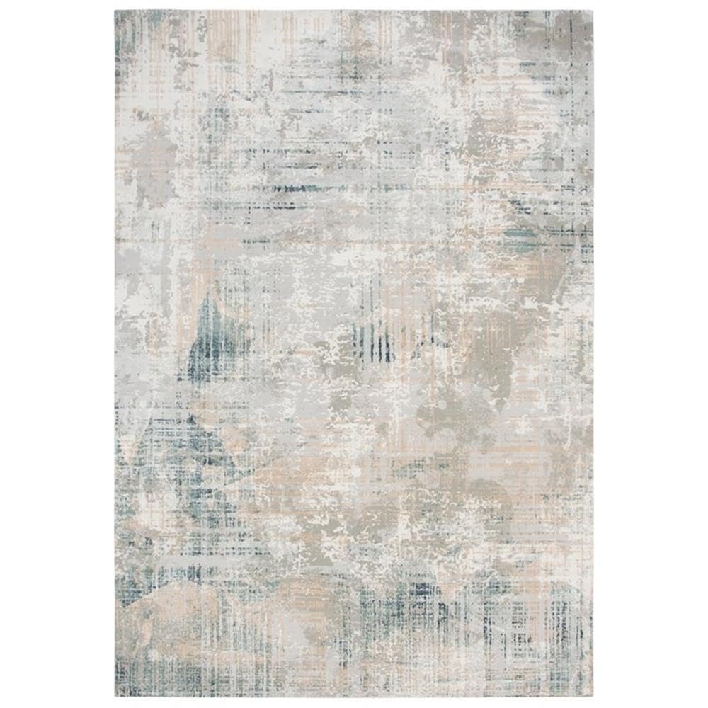 Rizzy Home Alora Decor Glamour 3'11" X 5'6" Ivory/Gray/Ivory/Gray Area Rug