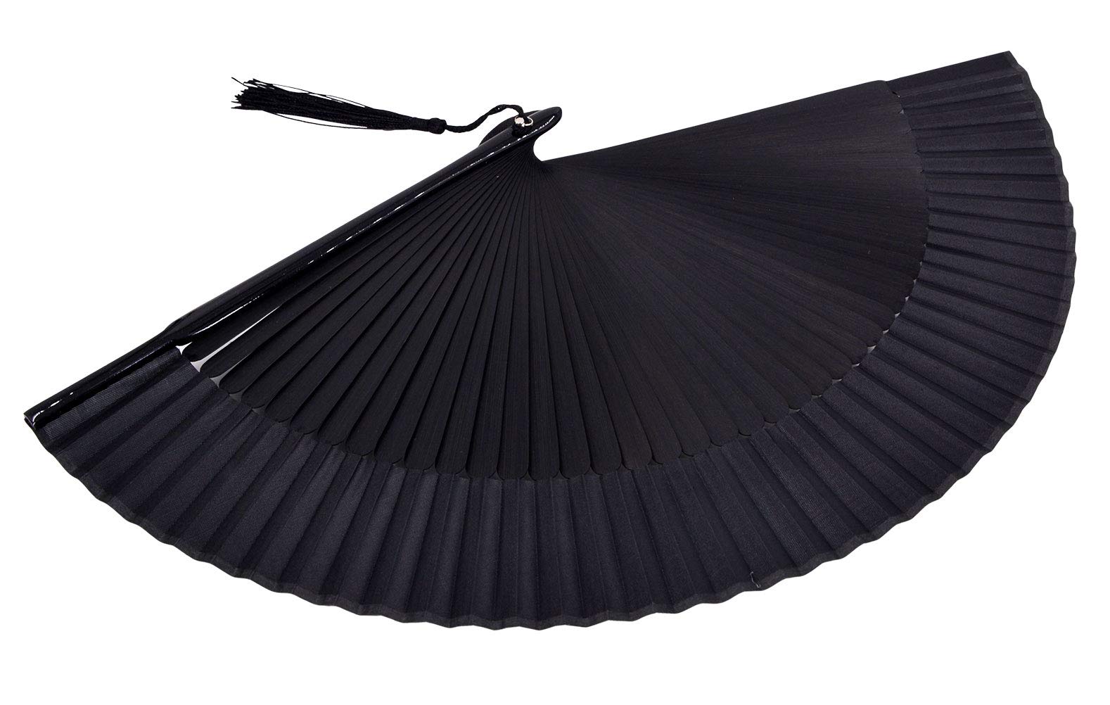 Amajiji 8.27''(21Cm) Hand Held Bamboo Silk Folding Fan Hand Fan,Chinese/Japanese Charming Elegant Vintage Retro Style,Women Lady