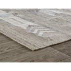 Kosas Home Alpena 24 X 36 Transitional Polyester Fabric Area Rug In Gray