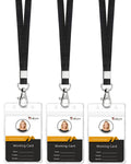 Teskyer Lanyards For Cruise Ship Cards, Lanyards With Waterproof Extra Thick Plastic Clear Badge Holders, Resealable Zip Id Card