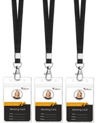 Teskyer Lanyards For Cruise Ship Cards, Lanyards With Waterproof Extra Thick Plastic Clear Badge Holders, Resealable Zip Id Card