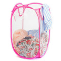 Heart Home Nylon Mesh Laundry Basket, 30 Ltr, CTHH11749,Multi,standard