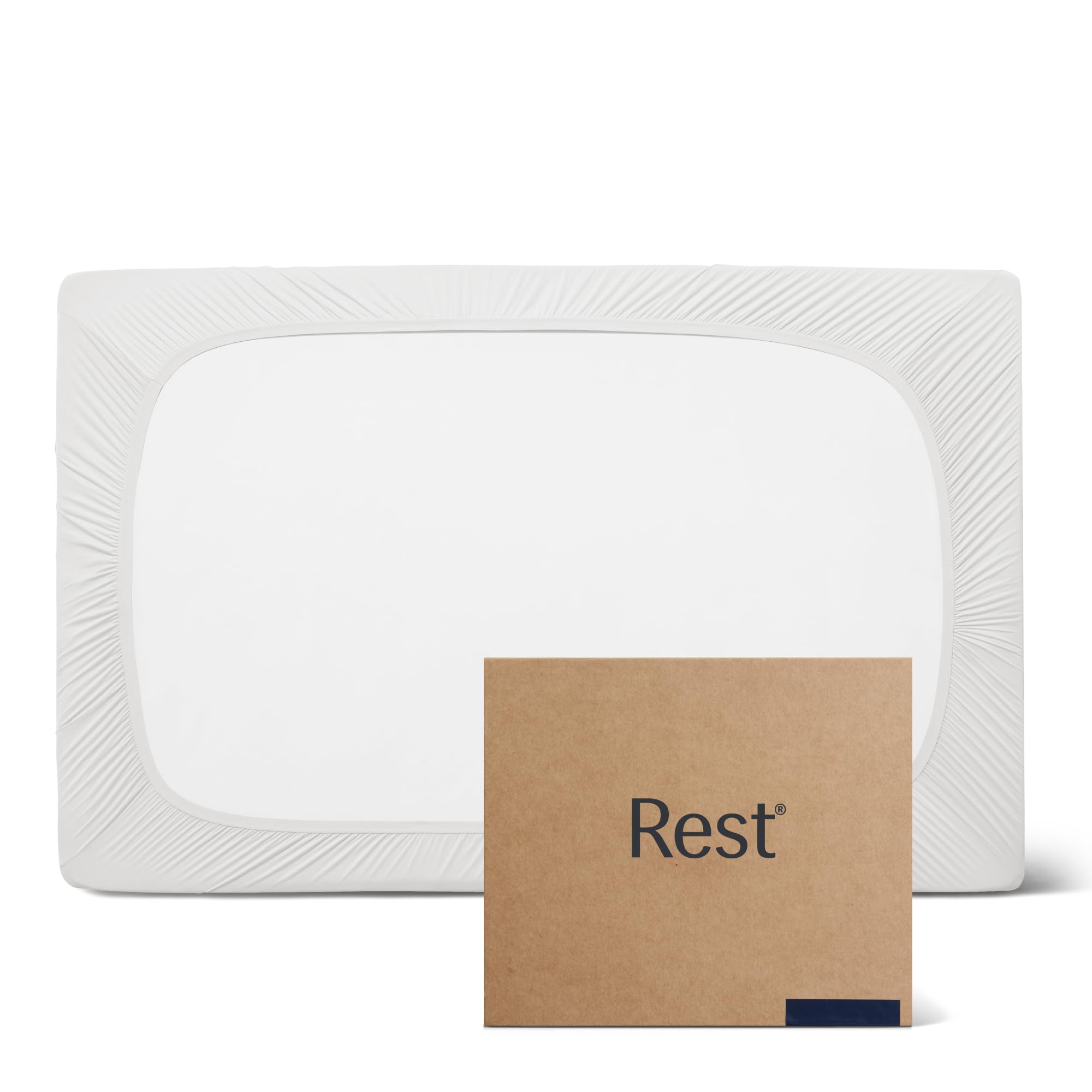 Rest® Evercool®+ Fitted Sheet, Twin Size, Arctic White, 13' Deep (Up To 15’’), Breathable Bedding For Hot Sleeper And Night Sweats, Bed Sheet With Ionic+ Self-Cleaning Silver Yarn For Sensitive Skin