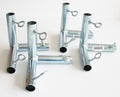 Golden Valley Tools & Tarps 4Pcs 3 Way 1 3/8' Flat Corner Canopy Fitting Batting Cage Fitting (Fvf3) - Fits 1 3/8' Emt Pipe Or