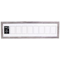 Creative Letter Art 4    x 6    Multiple Opening Picture Frame Collage with 9 holes, Hamptons Driftwood Grey Frame with 10 x 40-