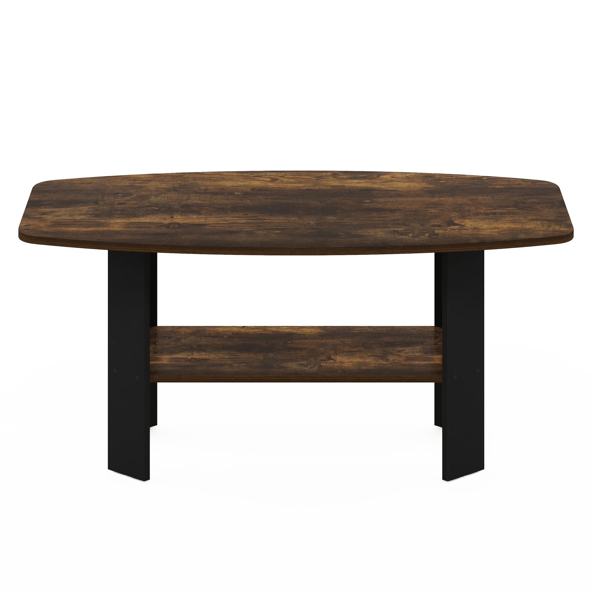 Furinno Simple Design Coffee Table, Amber Pine/Black