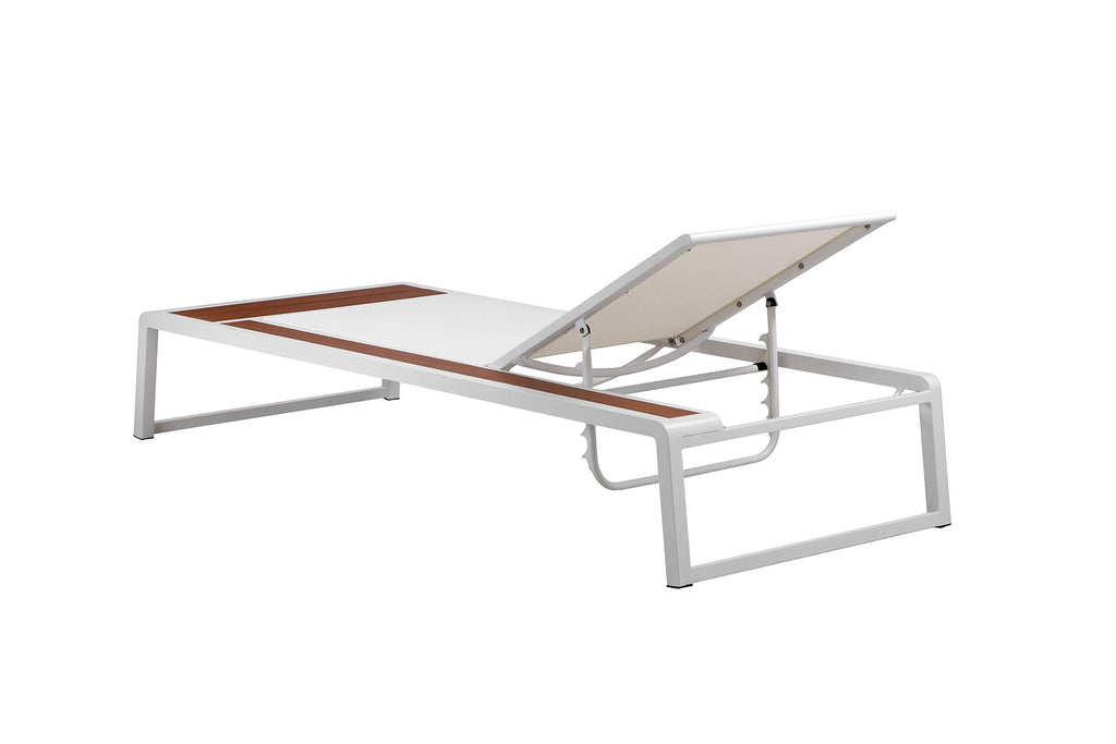 Pangea Home Avra Lounger, White