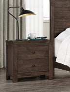Wallace & Bay Bonilla Nightstand, Gray Brown