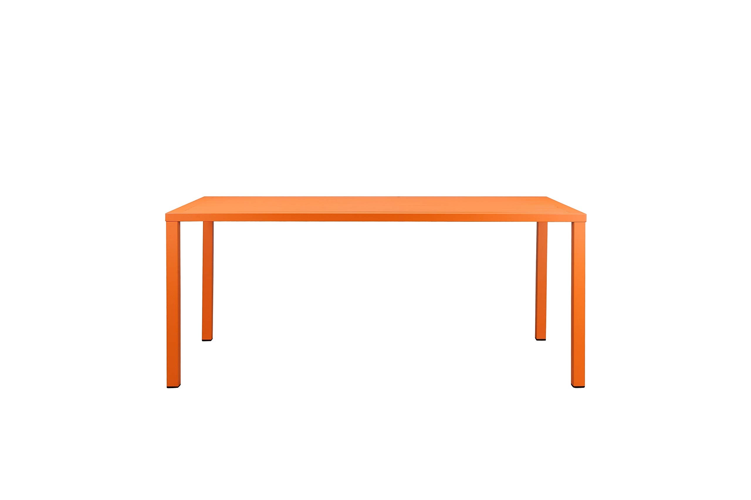 Pangea Home Miami Dt Orng Dining Table, Orange