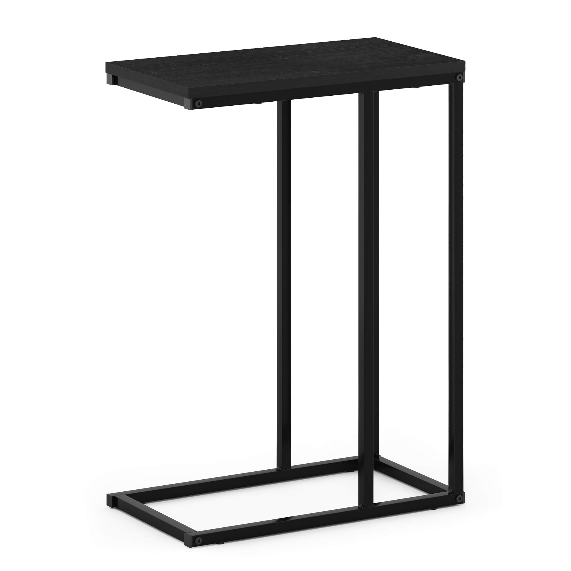 Furinno Camnus Modern Living C Shaped Sofa Side Table, 9.8 In X 17.9 In X 25 In, Americano