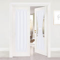 NICETOWN Pure White Sidelight Door Panel - 50% Sunlight Blocking Thermal Insulated French Door Drapery Panel for Privacy (25 Wid
