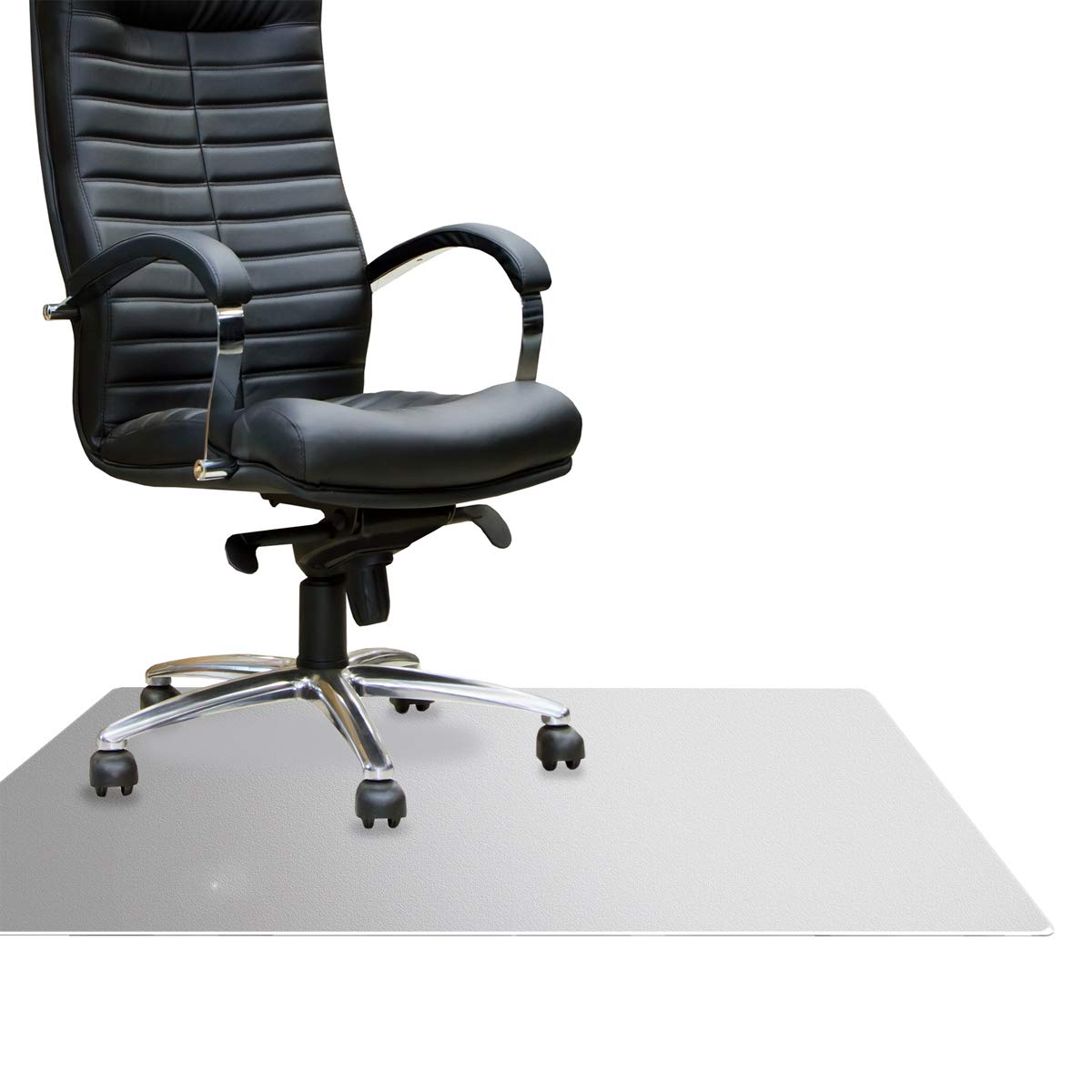 Cleartex Floortex Megamat Extra Thick 46-inch x 60-inch Rectangular Chair Mat for Hard Floors & Carpets, Polycarbonate (FCM121525ER)
