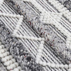Kosas Home Tonopah 24 X 30 Geometric Polyester Fabric Area Rug In Ivory/Gray