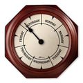 DayClocks Classic Day of The Week Wall Clock with Solid Wood Frame - Calendar Day Clock - Ideal Retirement Gift for Men & Women 