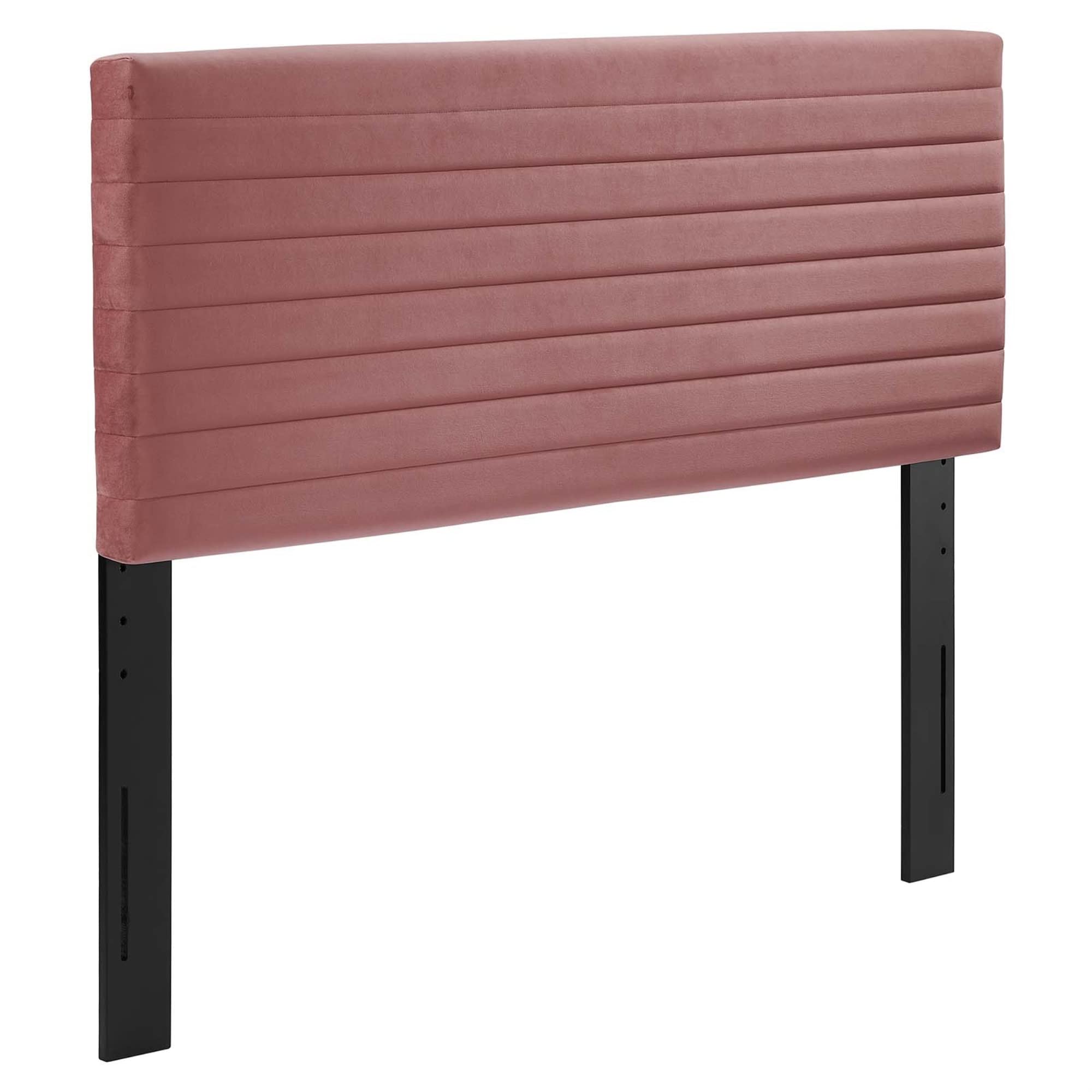 Modway Tranquil Modern Performance Velvet Full/Queen Headboard In Dusty Rose